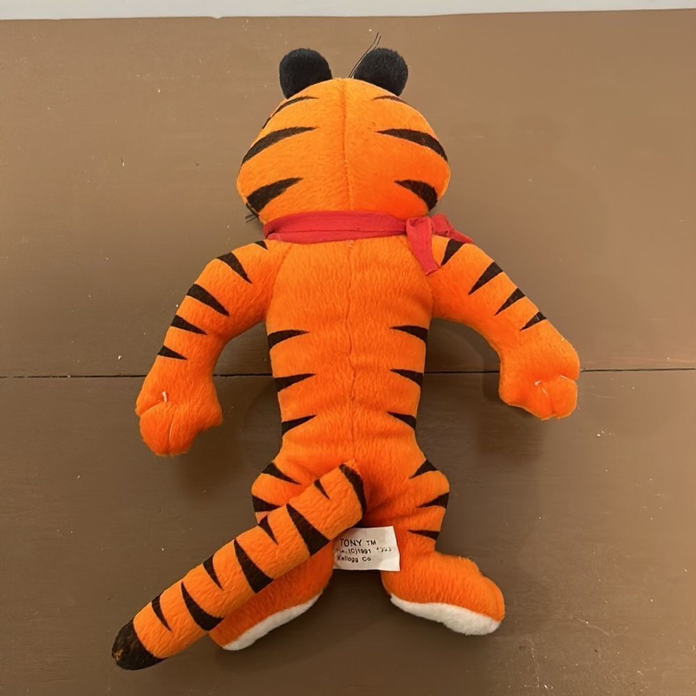 1991 vintage Kellogg’s Frosted Flakes Tony the Tiger 10” plush toy, It’s GREAT! - Picture 3 of 4